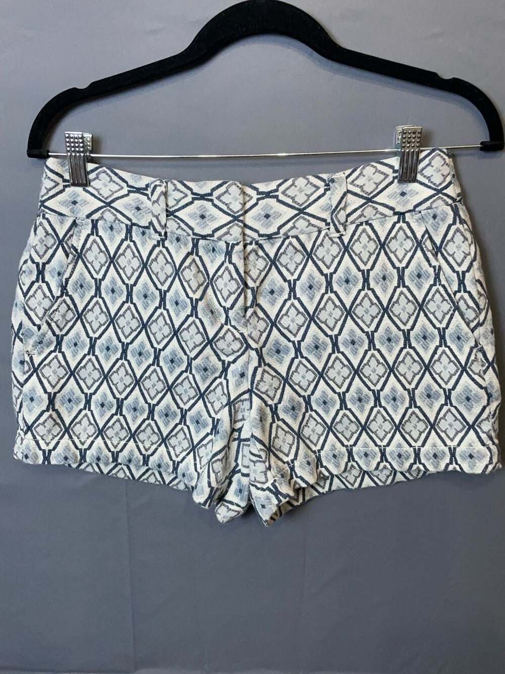 Loft Textured Geometric Print Shorts Size 2
